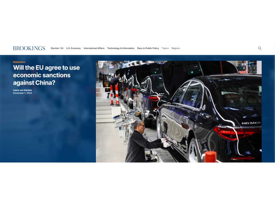 Will the EU agree to use economic sanctions against China?